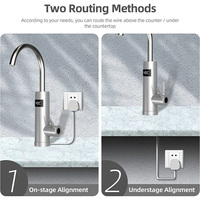 Vente en gros Robinet de chauffage sans réservoir Mini Système d'eau chaude instantané 3s facile à démonter Robinet électrique à chauffage rapide Robinet électrique