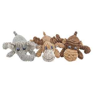 Peluche che digrignano i denti per pulire il cucciolo che masticano il rimorchiatore animale elefante ippopotamo cervo simpatico cane peluche - Product Image 1