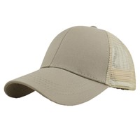 Nueva Gorra de Béisbol de 6 Paneles con Malla de Leopardo y Orificio para Cola de Caballo, Estilo Verano