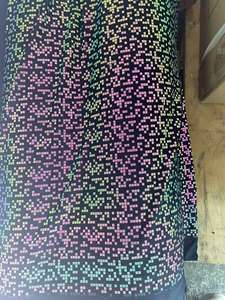 Vải thun co giãn phản quang phát sáng đổi màu cầu vồng tím xanh dành cho trang phục thời trang nữ ban đêm - Product Image 3