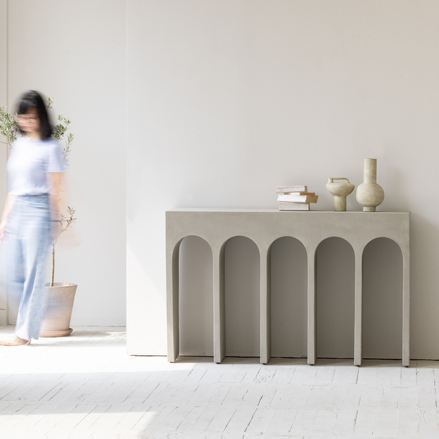 Concrete Console Nordic Antique Furniture Japandi Wabi Sabi Mobiliario Kast Living Room Furniture Console Table