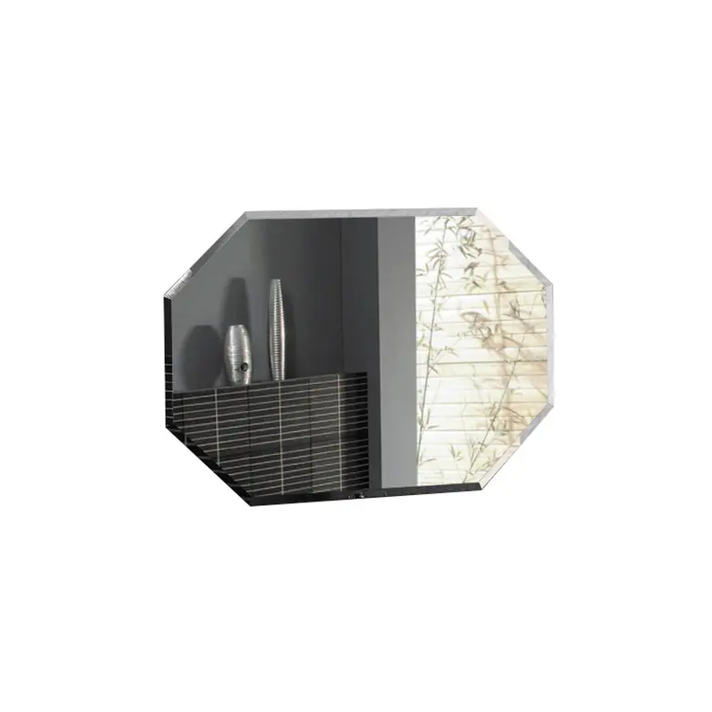 Home Decoration Polishing Edge Beveled High Definition Frameless Silver Glass Mirror Factory Price Bathroom Mirror