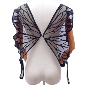 Trở lại cổ áo với Bướm lớn mô hình thêu ren DIY đính các bản vá lỗi net vải Phụ kiện cho đồ lót và áo tắm - Product Image 5