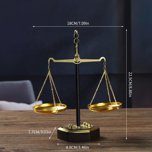 Nuovo salotto <span class=keywords><strong>classico</strong></span> decorazione in metallo <span class=keywords><strong>antico</strong></span> ottone bilancia bilancia per la casa Vintage in metallo bilancia decorazione - Product Image 4