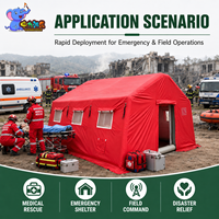 Carpa Inflable de PVC Comercial para Exteriores, Refugio Médico de Emergencia, Impermeable, de Instalación Rápida, Carpa de Rescate, Fábrica OEM ODM