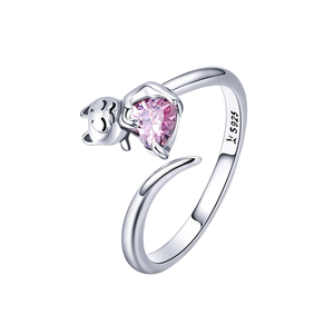 UM JEWELRY Dernière mode vintage pour femmes, argent sterling 925 plaqué or rose, zircon de luxe taille coussin serti à griffes - Product Image 2