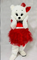 Costume gonflable d'ours pour couple, tenue de marionnette de dessin animé, accessoires de cosplay avec couvre-chef, ours personnalisé