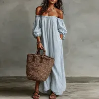 Robes décontractées en gros, rose, jaune, kaki, bleu, vert, plusieurs tailles, fournisseur OEM ODM