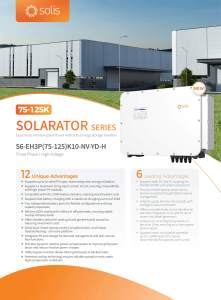 S6-EH3P 75-125KW Système de stockage d'énergie solaire hybride triphasé hors réseau PV IP66 - Product Image 3