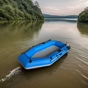 厂家直销HDPE材料硬式充气渔船1个海河湖水域划桨