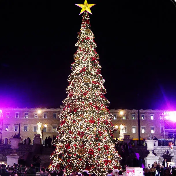 Lampu Luar Ruangan Pohon Natal Dekorasi Tahun Baru, Lampu Luar Ruangan Ukuran Apa Pun