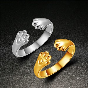 Animal Shape Open <b>Ring</b> Gold Silver Unisex Adjustable <b>Finger</b> Jewelry Gift - Product Image 2