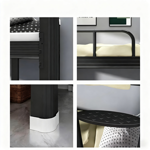 Thép giường tầng bunk khung với giường đôi cho người lớn ký túc xá phòng ngủ căn hộ trường học bệnh viện khách sạn - Product Image 5