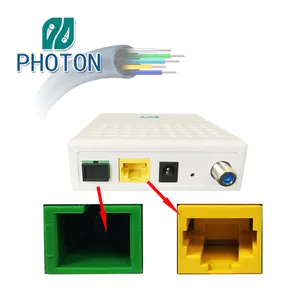 شرائح xpon onu مع catv PTF2331, ألياف ftth 1ge + RF zte شرائح xpon onu مع catv