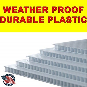 Señal de Seguridad de Plástico Corrugado de 18"x24" para Niños Jugando, Material PP con Servicio de Corte, Señal para Patio de Roc Xie - Product Image 2
