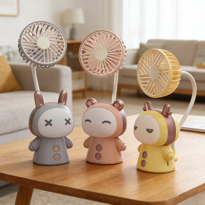 Cute Mini Portable Handheld Fan With Star Top USB Rechargeable For Students And Children - Product Image 4