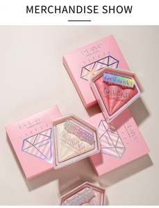 Meilleur HANDAIYAN surligneur poudre pressée diamant conception pour nez visage <span class=keywords><strong>yeux</strong></span> OEM ODM Logo personnalisé - Product Image 6