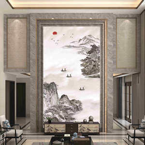 Papel Tapiz Bordado Ke Hong Golden Emperor, Mural de Paisaje Escénico, Tamaño Personalizado, Decoración del Hogar, Tela No Tejida Rectangular - Product Image 3