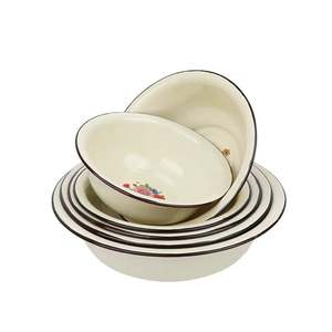 Meilleures ventes : Bassine de lavage émaillée épaissie, écologique et saine, pour marché de nuit et stand de rue, 27 cm, direct usine - Product Image 1