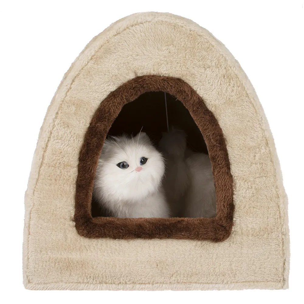 Manufacturer Fashion Luxury Nature Wooden Scratcher Board Cat Furniture House Pet Bed