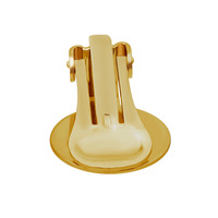 Convertidores de pendientes chapados en oro y latón de 15mm, dorado y plateado de pendiente Clip, Clip de oreja sin perforación, pendientes, hallazgos para hacer DIY