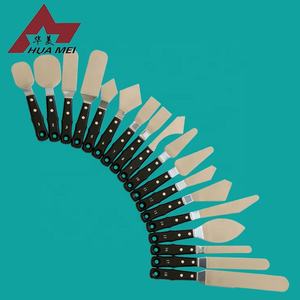 مقبض خشبي كبير من الفولاذ المقاوم للصدأ لوحة سكين/اللوحة سكين/ملعقة - Product Image 2