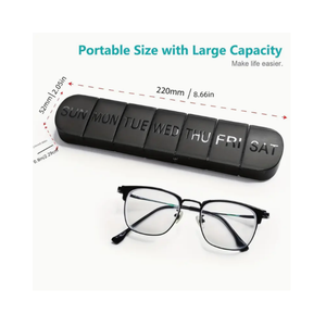 Nouveaux étuis promotionnels boîte à pilules en plastique pp <span class=keywords><strong>pour</strong></span> une sécurité hebdomadaire 7 jours Portable voyage 7 compartiments étuis à pilules de stockage boîte à médicaments - Product Image 6