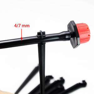 Support de tube capillaire pour irrigation goutte à goutte, connecteur noir de type C pour système d'arrosage de plantes en pot en serre ou sur balcon - Product Image 5