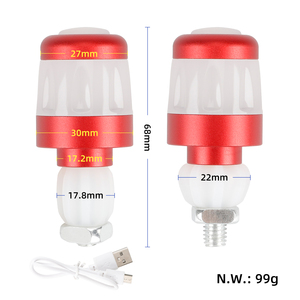 Ulip <b>LED</b> Signal <b>Light</b> Electric Scoot Handlebar End <b>Plugs</b> Turn <b>Lights</b> 2 PCS Red White with USB Cable Side warning Lamp - Product Image 2