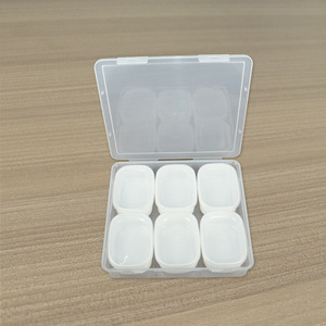 Plastic Food <b>Storage</b> <b>Container</b> L6 Grid 25.8x23.8x5cm Clip On Lid Travel Use - Product Image 3