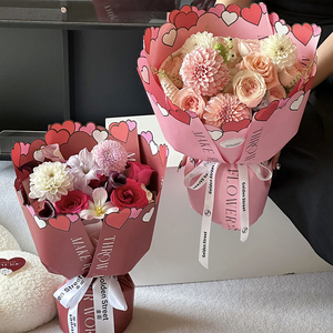 Carta da imballaggio a Bouquet fiorista floreale impermeabile <span class=keywords><strong>in</strong></span> rilievo tridimensionale <span class=keywords><strong>in</strong></span> rilievo arte fiori di rosa carta da imballaggio - Product Image 6