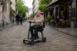 L5 Next-gen Foldable <b>Mobility</b> <b>Scooter</b>: 4-wheel Travel <b>Scooter</b> with Advanced Capacitor <b>Battery</b> for Elderly & Adults <b>Scooter</b> L5 - Product Image 1