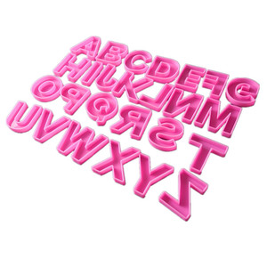 Khuôn Silicone Chữ Cái 26 Chữ Cái Tiếng Anh 3D Khuôn Chữ Cái Lớn Khuôn Silicone Sô Cô La Dụng Cụ Làm Bánh Tự Làm Khuôn Silicone Nhựa - Product Image 2