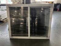 Ventanas Corredizas de PVC de Doble Acristalamiento con Diseño Moderno, Marco de Plástico Horizontal, Aislamiento Térmico para Viviendas
