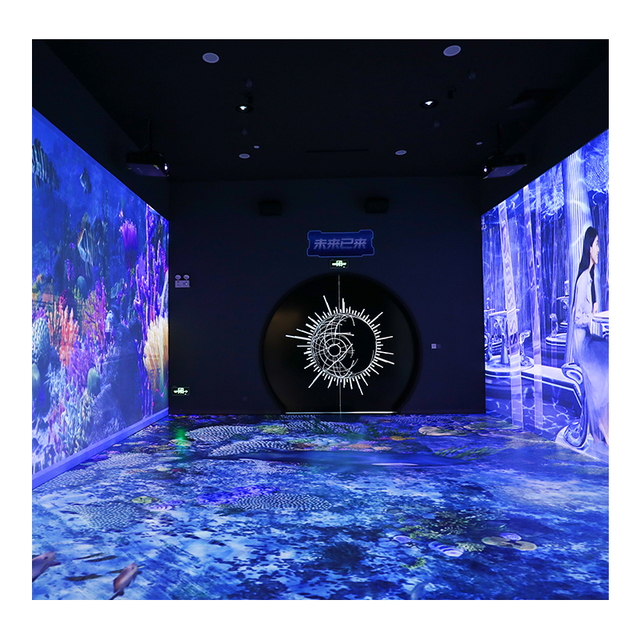 3D Immersive Holographic Projector Interactive Projection Is Suitable for Room, Wedding, Entertainment, Art Gallery Projection