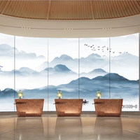 Vidrio Artístico Laminado, Vidrio Decorativo Sólido, Vidrio Decorativo Laminado Abstracto de Alta Gama para Hoteles, Villas y Oficinas