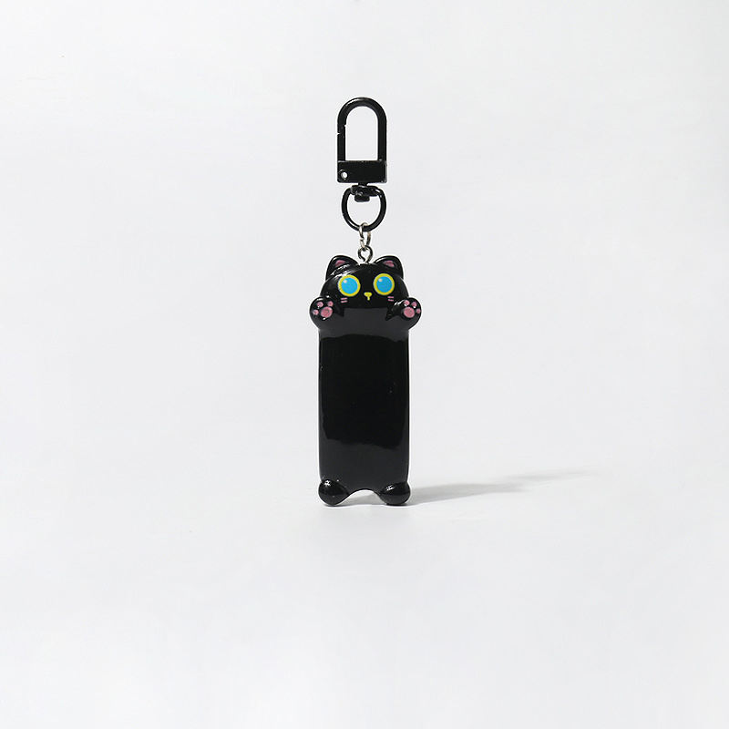 Longue clé chat noir = chaîne