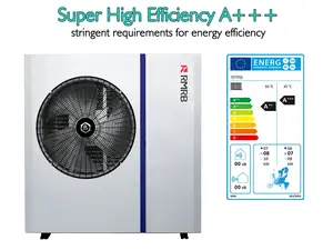 Rmrb 12kw 15kw Inverter Warmtepomp Boiler 3hp Enkele Lucht Bron Zonne-Water Verwarming Unit Voor Verwarming En Koeling