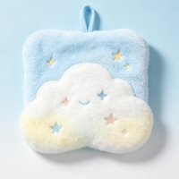 Serviette murale KEDI en polaire corail, motif floral, absorbante, douce pour les mains, pour salle de bain
