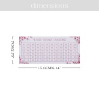 Carpeta de 6 anillas de cuero mate transparente/sólido A6 superventas de Hongbo, inserto de dinero/$500 efectivo/$1000/$1500/$5000, carpeta de Desafío de Ahorro