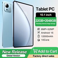 Tablette PC 4G MTK Octa Core Version Globale Pad 7 Ultra 10.1" IPS Plein Écran Android 15 32 Go Professionnelle pour Entreprises