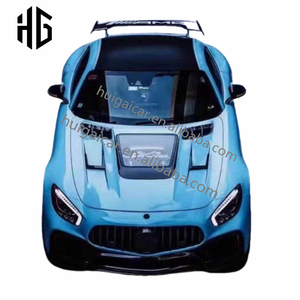 Meilleur <span class=keywords><strong>prix</strong></span> en Fiber de carbone pare-chocs avant capot moteur Tuyere Kit de carrosserie pour <span class=keywords><strong>Mercedes</strong></span> AMG GT GTC GTS capot de voiture évents couverture - Product Image 3