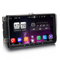 Erisin-CarPlay vidéo et GPS Auto, pour VW Golf Polo Eos Seat Skoda, ES8791V, 9 pouces, PX5, DSP, Android 10.0, 4G DAB +