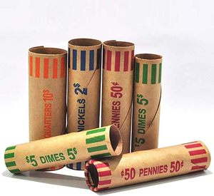 Rollos de Envoltorios para Monedas (128 Surtidos) - Cuartos de Dólar, Centavos, Monedas de Cinco Centavos y Monedas de Diez Centavos - Product Image 2