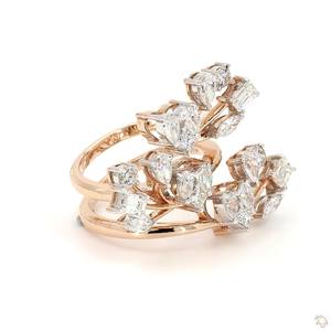 Exclusive Gold <b>Diamond</b> <b>Ring</b> for Women Premium Elegant Fine Jewelry Wedding Celebration Daily Fashion Wear - Product Image 5