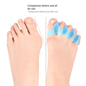 Búa Toe spreader ép tóc tay áo vớ hallux valgus Corrector bunion bảo vệ Silicone gel Toe separator - Product Image 2