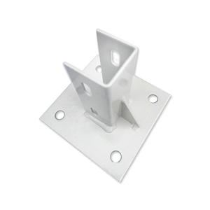 Placa base de montaje en suelo de acero al carbono para fijar Perfil de extrusión de aluminio 3030 4040 4080 - Product Image 1