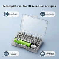 Kit de tournevis portable 32-en-1 avec embouts pour vis et écrous, idéal pour les réparations domestiques