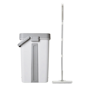 Hot Selling Quick Clean Easy Use Self - Washed Flat Floor <strong>Cleaning</strong> Mop and Bucket Set for Household <strong>Cleaning</strong> <strong>Tools</strong> - Product Image 1