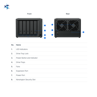 Unité d'extension NAS de bureau 5 baies DX525 avec disques SATA remplaçables à chaud, Plug-and-Play, pour l'amélioration de la capacité des DiskStation